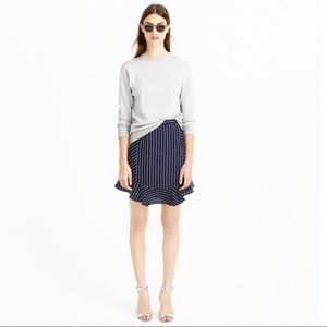 J.Crew Swing skirt in pinstripe